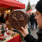 Cardinal Hand-Carved Beechwood Wall Art