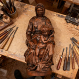 Bruges Madonna Statue: Hand-Carved Beechwood, Woven With Faith and Story