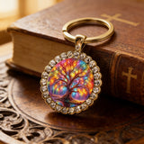 Tree of Life Round Pendant & Keychain: A Symbol of Growth, Connection, and Vibrant Life