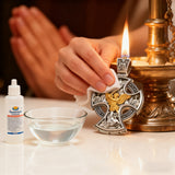 Double Sided 925 Sterling Silver Religious Pendant - Crucifixion of Christ & St. Michael Medal - Choose from 5 Chain Styles - Free Polishing Cloth