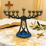 Holy 7-Branch Christian Menorah: Emblem of Divine Light and Devout Faith