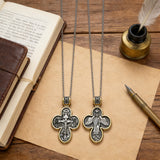 Handcrafted Double-Sided Redemption: Archangel Michael Guardian Cross Pendant