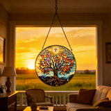 Tree of Life Stained Glass Suncatcher: Faith, Growth, and Light