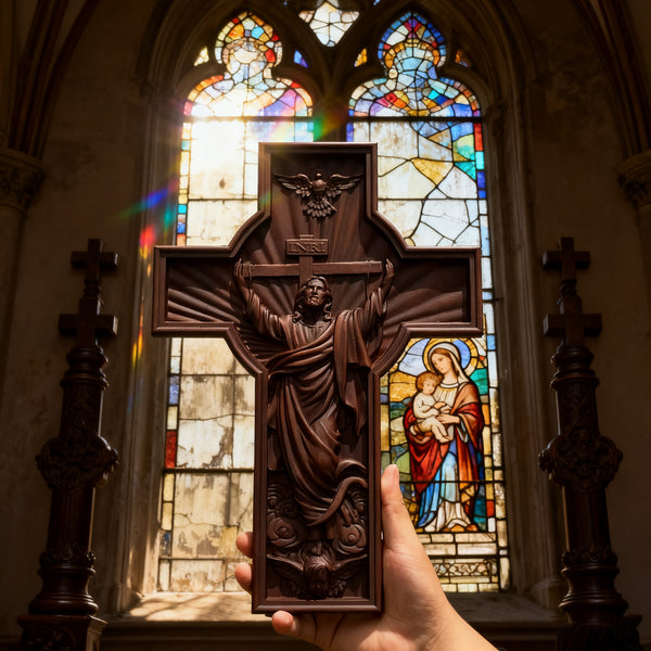 INRI Jesus Ascension Wooden Cross: A Christian Symbol of Victory & Hope