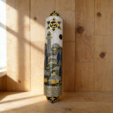 Hand-Painted Enamel Mezuzah: The Dual Essence of Faith & Craftsmanship