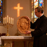 Sacred Family Three Sacred Hearts Wall Decoration Wood Sculpture