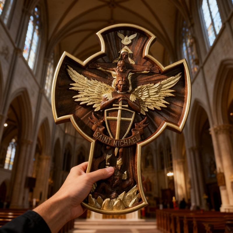The Trinity and the Archangel's Dragonslayer's Cross – BGCOPPER