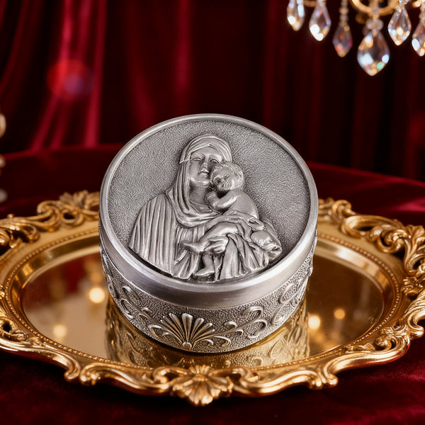 A Sacred Vessel: The Madonna and Child Jewelry Box · A Sanctuary for Your Faith & Treasures
