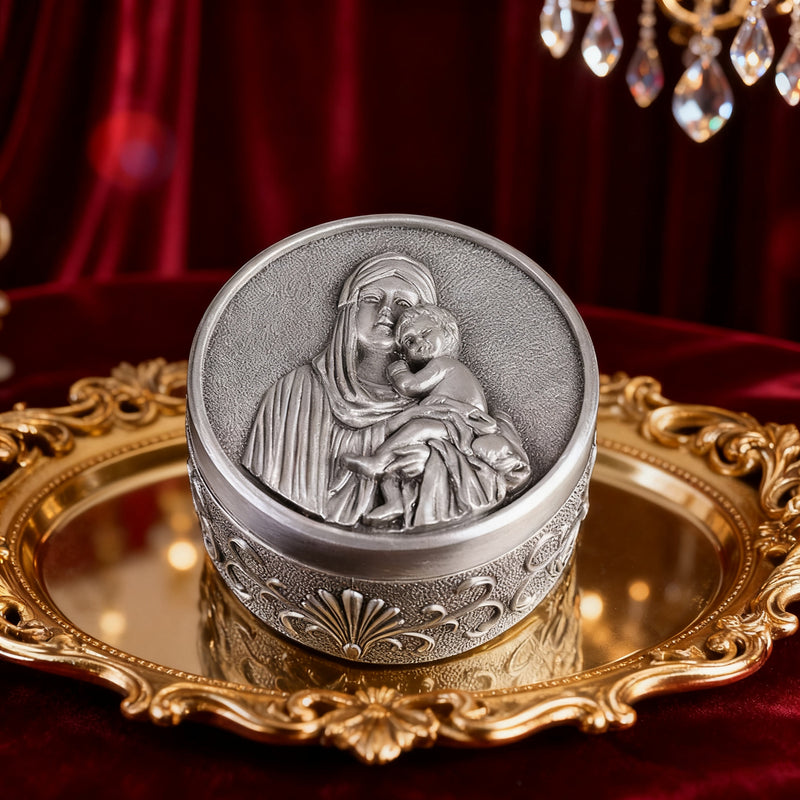 A Sacred Vessel: The Madonna and Child Jewelry Box · A Sanctuary for Your Faith & Treasures