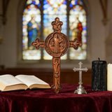 Dual Divine Cross: Christ’s Redemption & St. Benedict’s Protection