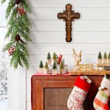 Kruzifix aus Eschenholz, Jesus Christus, hölzernes Kreuz Geschenk der Liebe