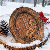 Jesus Hill Garten Gebet Plaque Holz schnitzerei