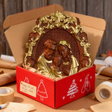Bgcopper Holy family Nativity Wood Carving Gift Religious Family Wall Decor