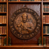 St. Francis of Assisi Patron Saint of Animals Religious Icon - Natural Wood Wall Decoration Hanging Souvenir