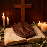 Native American Woman Wood Carving - Hand-Carved Solid Wood Art - Indigenous Home Decor