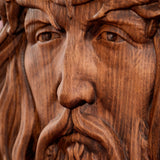 Handcrafted Beechwood Jesus Thorn Crown Wall Hanging — A Sacred Reminder of His Everlasting Love