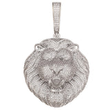 18K Gold Plated Pendant with Bling Cuban Chain Lion King Pendant Necklace for Men, Cubic Zirconia