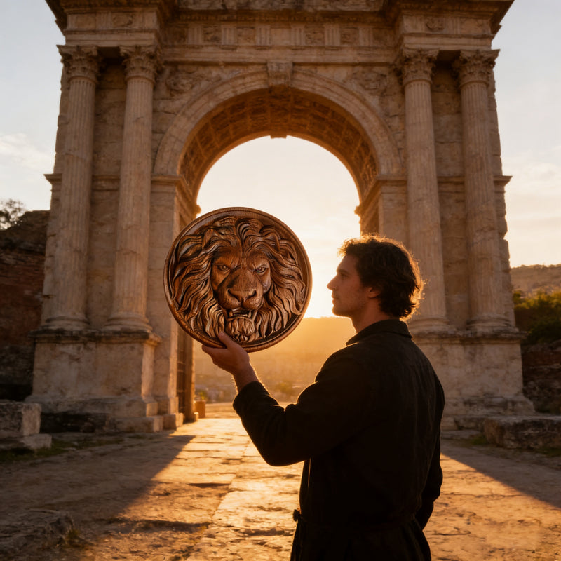 Lion Head Wooden Wall Art: Symbol of Christ the Lion of Judah
