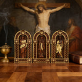 Sacred Heart of Jesus Arch Wooden Tabletop Decor