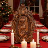 Three Sacred Hearts of the Holy Family | Solid Wood Carving Gift