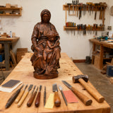 Bruges Madonna Statue: Hand-Carved Beechwood, Woven With Faith and Story