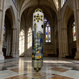 Hand-Painted Enamel Mezuzah: The Dual Essence of Faith & Craftsmanship