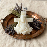 Sacred Light Christmas Candle - Christ King & Holy Mary Edition | Natural Soy Wax Christian Candles for Advent Worship & Prayer