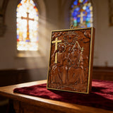 Bgcopper Heilige Dreifaltigkeit Holz Wanddekor