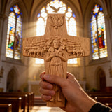 “Good Shepherd” Jesus Shepherd Wooden Wall Hanging