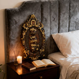 Three Sacred Hearts of the Holy Family Wall Hanging Art work Personalized Religious Gift wooden decor