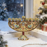 Enamel Hanukkah Menorah