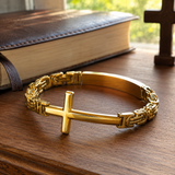 Vintage Rock Gothic Cross Bracelet