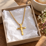 Carry Your Faith Close to Your Heart – Timeless Gold & Silver Cross Necklace, A Symbol of God's Love & Protection