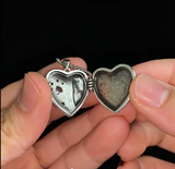 Heart Locket Dog Paw Necklace – Forever Hold Your Pet's Memory Clos