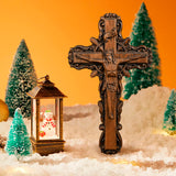 Kruzifix aus Eschenholz, Jesus Christus, hölzernes Kreuz Geschenk der Liebe