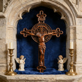 Dual Divine Cross: Christ’s Redemption & St. Benedict’s Protection