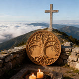 Tree of Life Wood Wall Art Decor Best Christmas Gift - With Free Stand