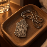 S925 Sterling Silver Sacred Heart of Jesus Pendant Necklace – Christian Faith Religious Jewelry