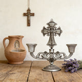 Jesus Cross Candelabra: Faith in Every Glow