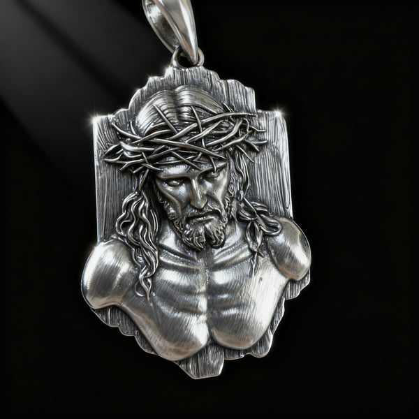 The Crown of Thorns Covenant - S925 Sterling Silver Christian Pendant, A Sacred Reminder of Sacrifice and Redemption