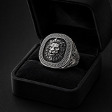 Men’s Lion Signet Ring – S925 Sterling Silver or Titanium Steel