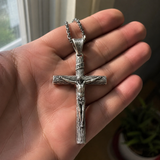 S925K Silver Cross Necklace: Embodiment of the Light of Faith