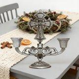 Jesus Cross Candelabra: Faith in Every Glow