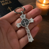 Saint Benedict Cross Keychain – Your Daily Shield of Faith and Protection - product view