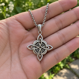 Celtic Trinity Knot Necklace – Christian Faith Pendant in Gold, Silver & Black