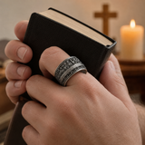 The Last Supper 925K Sterling Silver Open End Adjustable Ring