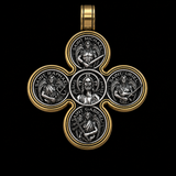 Baroque Style Crucifix Pendant with Jesus and the Four Archangels – A Symbol of Faith and Divine Protection