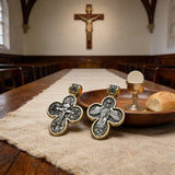 Handcrafted Double-Sided Redemption: Archangel Michael Guardian Cross Pendant