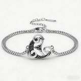 Vintage Celtic Knot Triskelion Bracelet – Norse Heritage & Timeless Strength