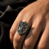 Archangel Michael Steel Titanium Ring——Giving us the strength and courage to move forward